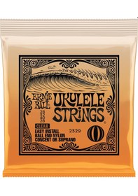 Resim Ernie Ball P02329 Ukulele Ball End Nylon Strings Clear Takım Tel 