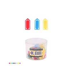 Resim Ark Plastik Renkli Ataş 40 Gram Şeffaf Kutulu 1 Adet 