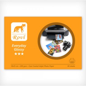 Resim ROVİ Epson L3156,l3160,l4150,l4160,l5190 Uyumlu 50 Adet 10x15 Parlak Fotoğraf Kağıdı 200gr 