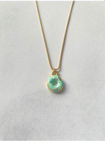 Resim Donat Paslanmaz Çelik Gold kolye Altın 