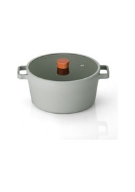 Resim 0128 D-neog226d Fıka Cam Kapaklı Alumınyum Dokum Derın Tencere 26cm Grı 