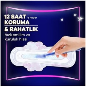 Resim Orkid Platinum Hijyenik Ped Gece Ekstra Plus Boy 5 Süper Ekonomik Paket 14 Adet Ped 