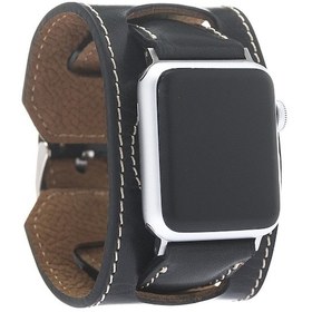 Resim Bouletta iOS Uyumlu Watch Deri Kordon 38-40-41Mm Cuff Siyah (443083354) 