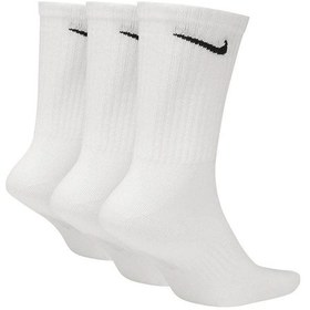 Resim Nike Everyday Cushioned Erkek Beyaz 3Lü Çorap Sx7676-100 Beyaz 
