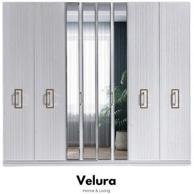 Resim Rio Gold Modern 6 Kapaklı Aynalı Gardırop Dolap 