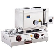 Resim Işıkgaz Silverinox Lpg Tüp + Elektrikli 30 Litre 2 Demlikli Çay Kazanı 