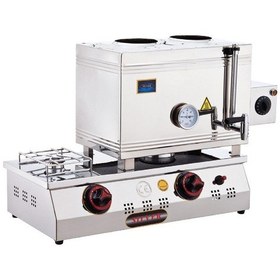 Resim Işıkgaz Silverinox Lpg Tüp + Elektrikli 30 Litre 2 Demlikli Çay Kazanı 