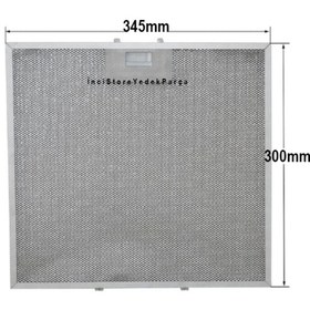 Resim Class ADE 606 B YATIK Aspiratör Davlumbaz İçin Alüminyum Filtre 345×300 mm 