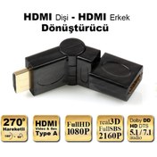 Resim TAYFUN Hdmı 270° Dönüştürücü Dirsek (Hdmı Erkek - Hdmı Dişi) 