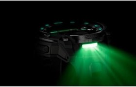 Resim Garmin Instinct Crossover AMOLED - Tactical Edition, Analog Saat Eller ve Parlak AMOLED Ekranlı Sağlam Hibrid GPS Taktik Akıllı Saat, Siyah Silikon Bantlı Siyah 