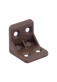 Resim Mobilya Eşya Dolap Köşebent Bağlantı Sabitleme Sabitleyici L Gönye 25x25x25 Mm Kahverengi 10 Adet Kahverengi 