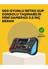 Resim Bfs Taşınabilir El Konsolu 500 Oyunlu Geniş Ekran Ve Uzun Pil Ömrü 
