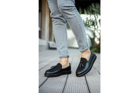 Resim Chekich CH002 - Cst Loafer Pelle Erkek Ayakkabı Sıyah 