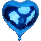 Resim Nessiworld Kalp Balon Folyo Mavi 45 cm 18 inç 
