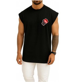 Resim Oversize Mma Box Eldiveni Cep Ve Sırt Tasarımlı Atlet Siyah 