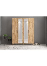 Resim Açelya Portmanto Vestiyer Ayakkabılık Çam -Ücretsiz Kurulum M2 