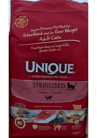 Resim Unique Somonlu Kısırlaştırılmış Kedi Maması 7 Kg 