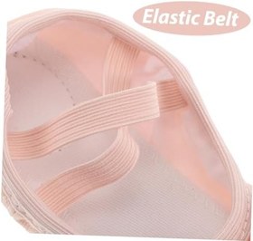 Resim 1 Çift çocuk dans ayakkabıları bale dans ayakkabıları yürümeye başlayan bale terlikleri bale ayakkabıları kız çocuklar dokunun ayakkabı çocuklar bale ayakkabıları deri pembe 