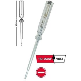 Resim Rodex Rkn210 Düz Uçlu Kontrol Kalemi 190 Mm 