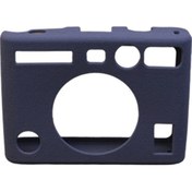 Resim Butu Fujifilm Instax Mini Evo Kamera İçin Yumuşak Koruyucu Kapak Çizilmez Darbeye Dayanıklı Silikon Kılıf - Mavi 