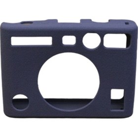 Resim Butu Fujifilm Instax Mini Evo Kamera İçin Yumuşak Koruyucu Kapak Çizilmez Darbeye Dayanıklı Silikon Kılıf - Mavi 