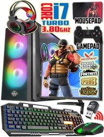 Resim WARBOX Mask I7 Turbo:3.80ghz 16gb Ram 240gb Ssd 250gb Hdd R7 240-4gb E.kartı 22" Monitör Gaming Pc 