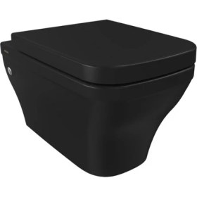 Resim Bocchi Firenze Rimless Asma Klozet, Mat Siyah 