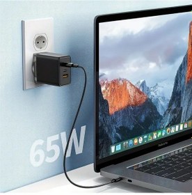 Resim Bucuks 65w Hızlı Şarj Edebilen Type C Uçlu Şarj Aleti 
