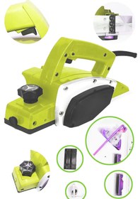 Resim MOONSHOP Profesyonel 5800 Watt Bakır Sargılı Motor Korumalı Sistem Çift Bıçaklı Planya Rende Makinesi. 