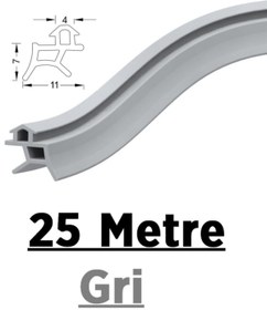 Resim CONTACALL Pimapen Pvc Kapı Pencere Fitili Contası 25 Metre Gri 