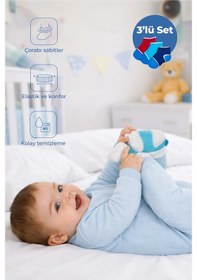 Resim Babyjem 932 Bebek Çorap Tutucu 3'lü Set 