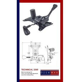 Resim Özenmak Büro Ofis Yönetici Oyuncu Koltuğu Çift Kollu Mekanizma Yedek Parça 