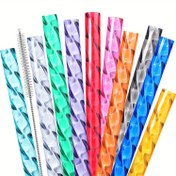 Resim Uzatılmış, Ekstra Uzun 30.48cm Yeniden Kullanılabilir Pipetler Stanley Bardakları İçin - Dayanıklı Plastik, 40/30oz Bardaklara Uyar, Şeffaf Geniş İçme Pipetleri, Su Şişeleri & Mutfak Aksesuarları İçin Mükemmel 