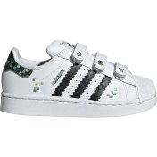 Resim adidas Superstar Iı Minecraft Çocuk Beyaz Spor Ayakkabı (Jq8748) 