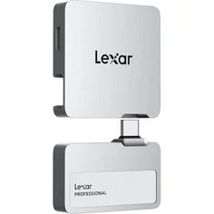 Resim Lexar Professional Go Taşınabilir Ssd, Hub ile 1 Tb Ultra Kompakt 1050 Mb/s'ye Kadar Okuma ve 1000 Mb/s'ye Kadar Yazma USB 3.2 Gen 2, iPhone 15/16 Için Gümüş 