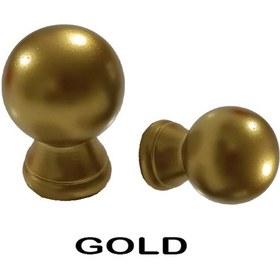 Resim Perdemix Ahşap Rustik Top Başlık 2 Adet Gold 