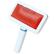 Resim Paslanmaz Evcil Hayvan Kedi Köpek Tüy Tarama Toplama Fırçası Kolay Temizlenir Bakım Aleti 