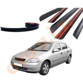 Resim Opel Astra G Sedan Uyumlu Bagaj Üstü Spoiler Mat Siyah 