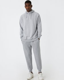 Resim Basic Sweatshirt Şardonlu Şal Yaka 