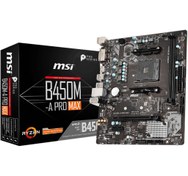 Resim B450M-A PRO MAX AM4 DDR4 (2xDIMM-64GB) 3466MHz DVI\u002FHDMI mATX 