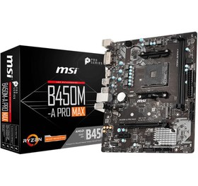 Resim B450M-A PRO MAX AM4 DDR4 (2xDIMM-64GB) 3466MHz DVI\u002FHDMI mATX 