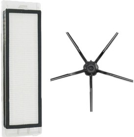 Resim Roborock S5 Max Hepa Filtre 1 Adet, Yan Fırça Siyah 1 Adet 