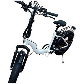 Resim Corelli Voniq Rim 20 Jant Fat Bike Beyaz Katlanır Elektrikli Bisiklet 