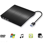 Resim ShopFast Usb 3.0 Harici Dvdrw Cd Dvd Yazıcı Okuyucu Slim External Ultra İnce Writer Uyumlu 