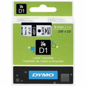 Resim Dymo 40913 Beyaz/Siyah D1 Yedek Şerit 9 MM X 7 M 