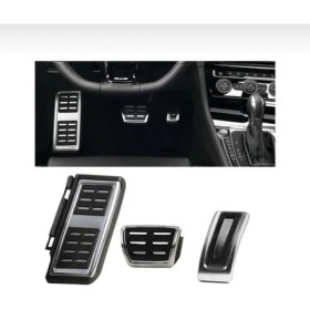 Resim EC Shop Şenyıldız Aksesuar Seat Leon ve Fr Otomatik Geçmeli Krom Pedal Seti 2013 ve 2020 Arası Uyumludur 