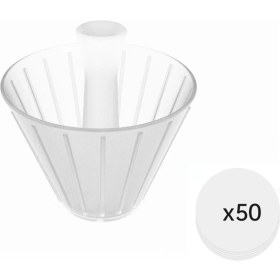 Resim Empoorlium Origami Koni Tasarım Kahve Filtresi Kupası Yeniden Kullanılabilir El Yapımı Kahve Damlatıcı Süzgeci 185 mm Filtre Kağıdı ile (Yurt Dışından) 