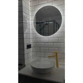 Resim Toprak Dekor 70 cm Günışığı Ledi Banyo Aynası Tuvalet Aynası 