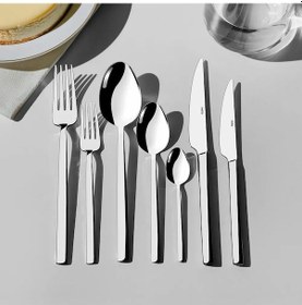 Resim Nehir Dalyan Sade 12 Kişilik 89 Parça Deri Kutulu Çatal Kaşık Bıçak Takımı Gümüş 