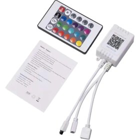 Resim Sanning Işık Kontrol Cihazı, Kontrol Cihazı Rgb Işık Kontrol Cihazı + Kızılötesi Uzaktan Kumanda 24 Tuş (Yurt Dışından) 